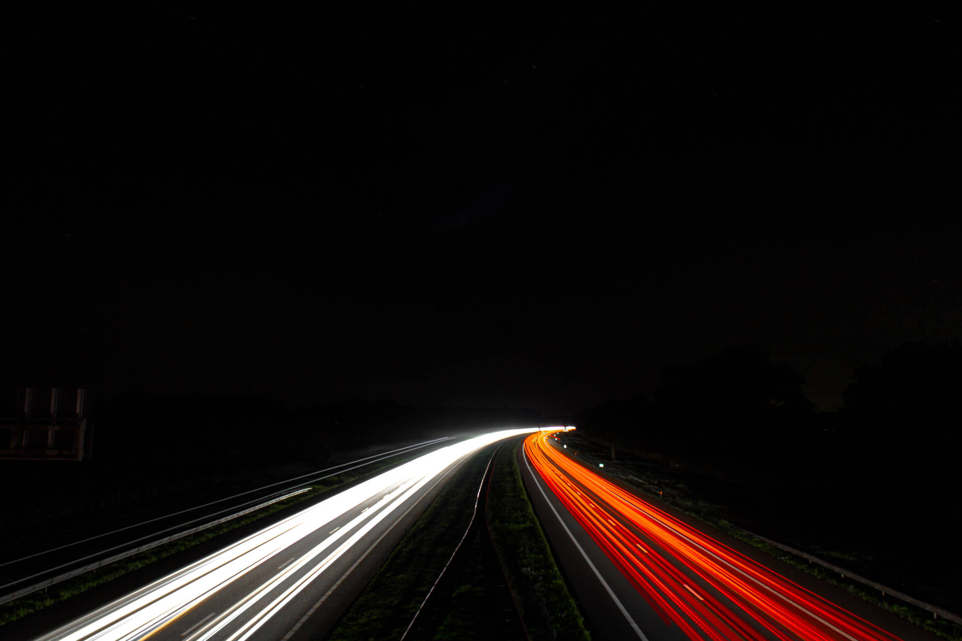 Time-lapsed Neon Road