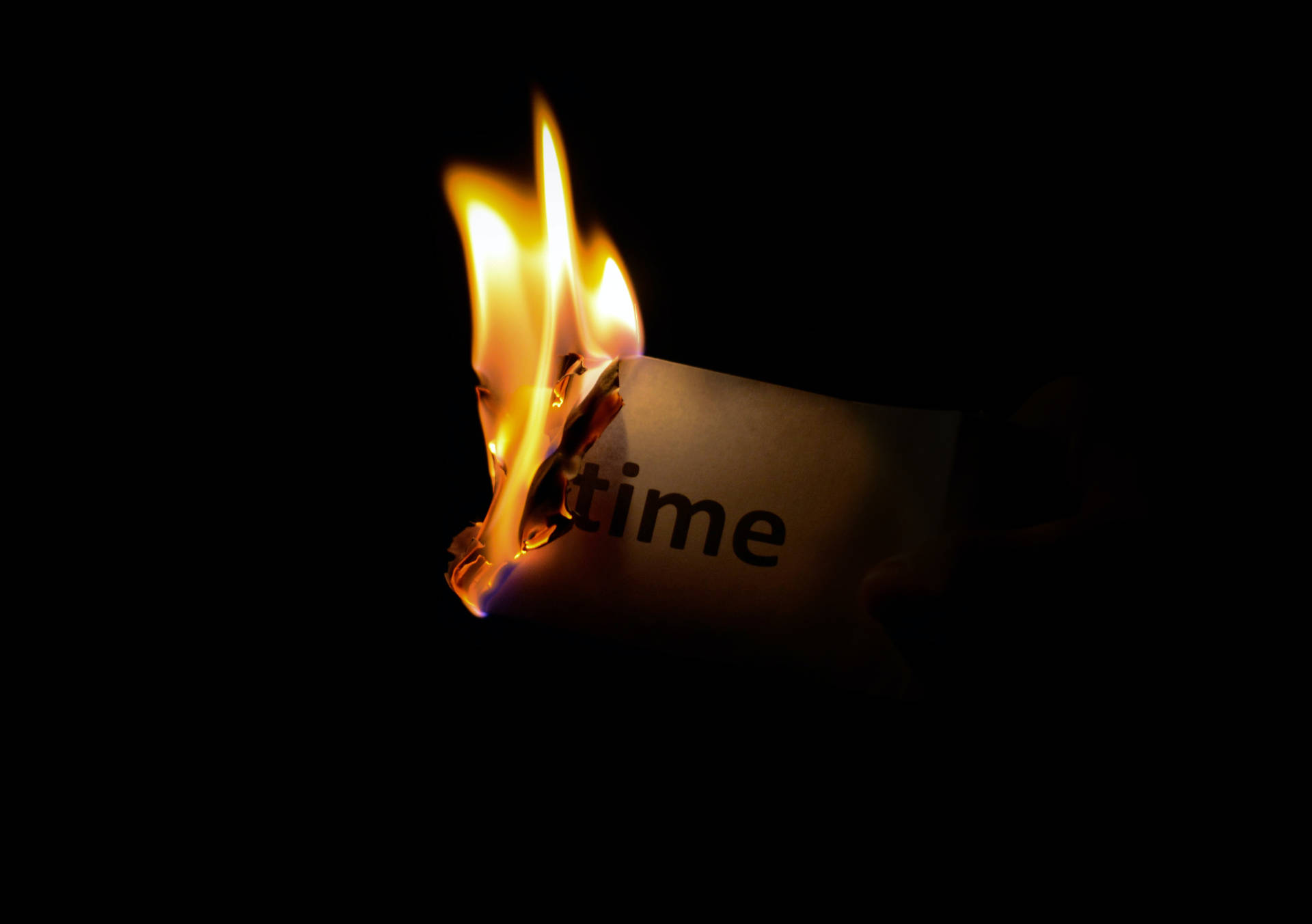 Time On 4k Fire Background