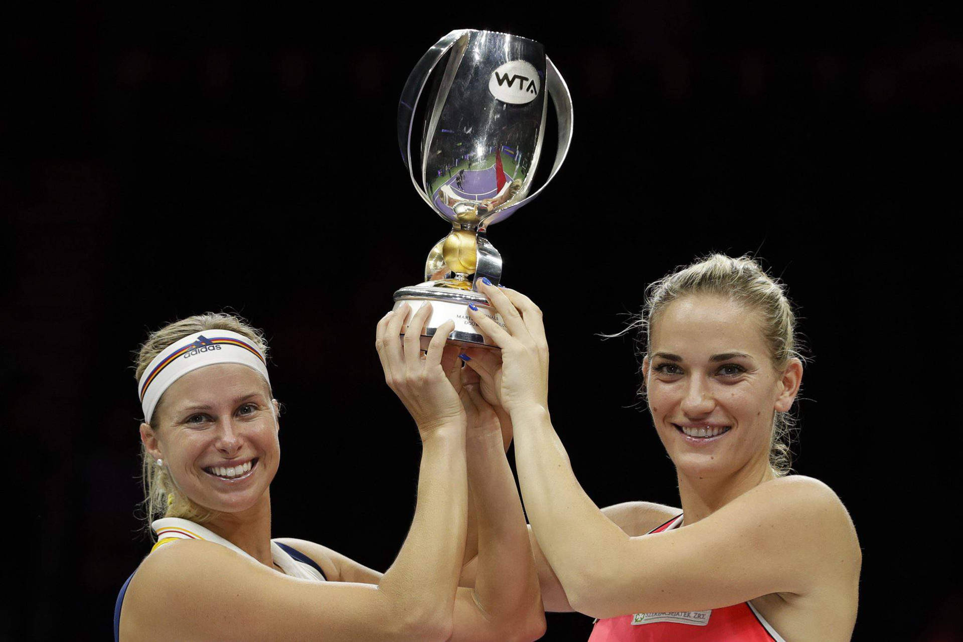 Timea Babos And Kristina Mladenovic Wta Background