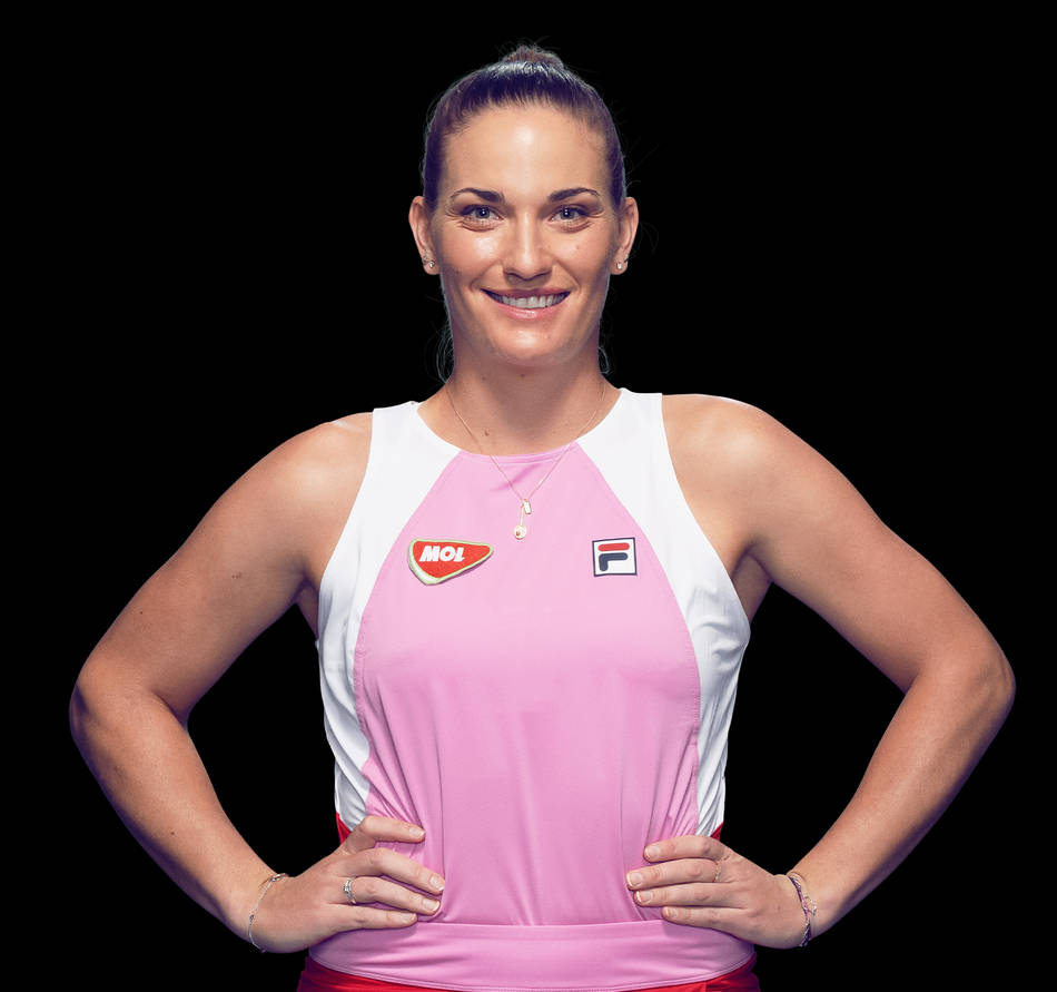 Timea Babos, Champion Tennis Player - High Resolution Portrait Background