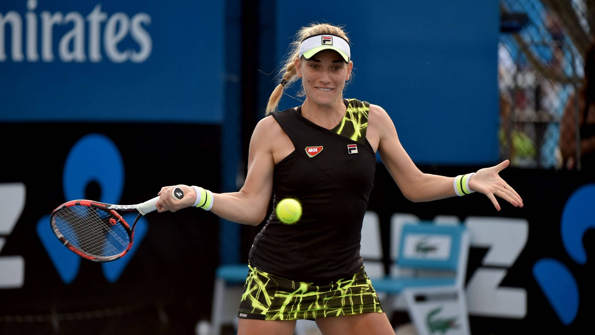 Timea Babos Stroke At Australian Open Background