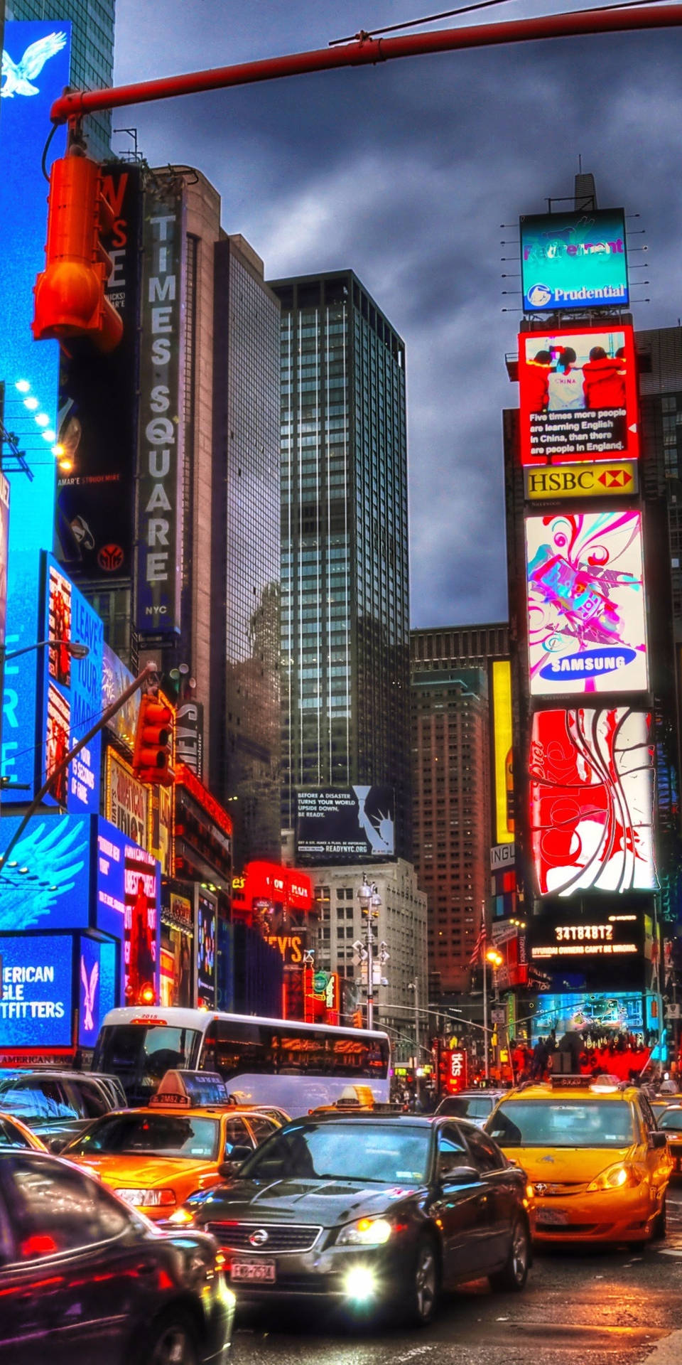 Times Square Colorful Background