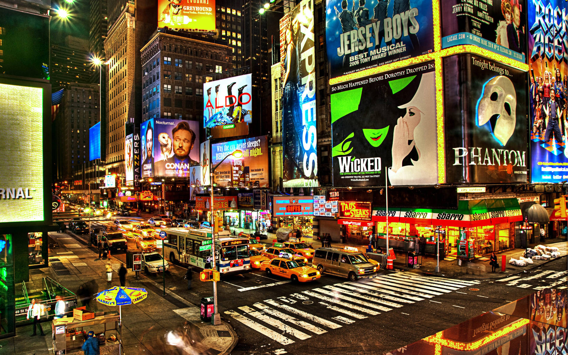 Times Square Crossing Background