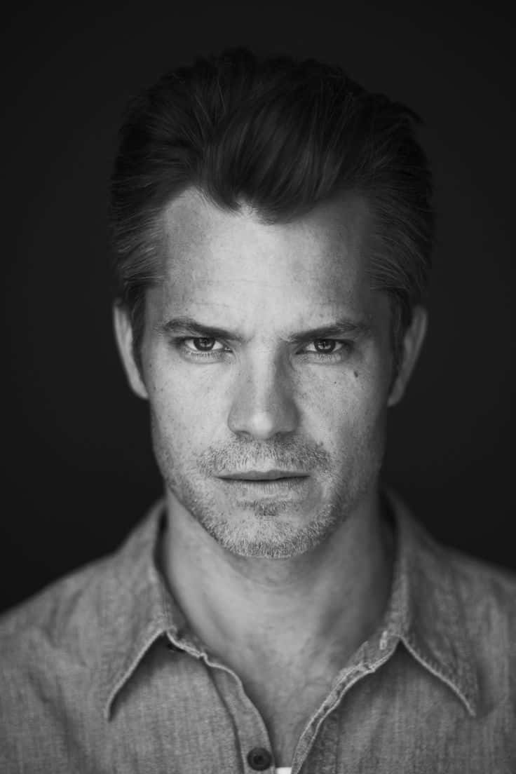 Timothy Olyphant Smoldering In Black Background