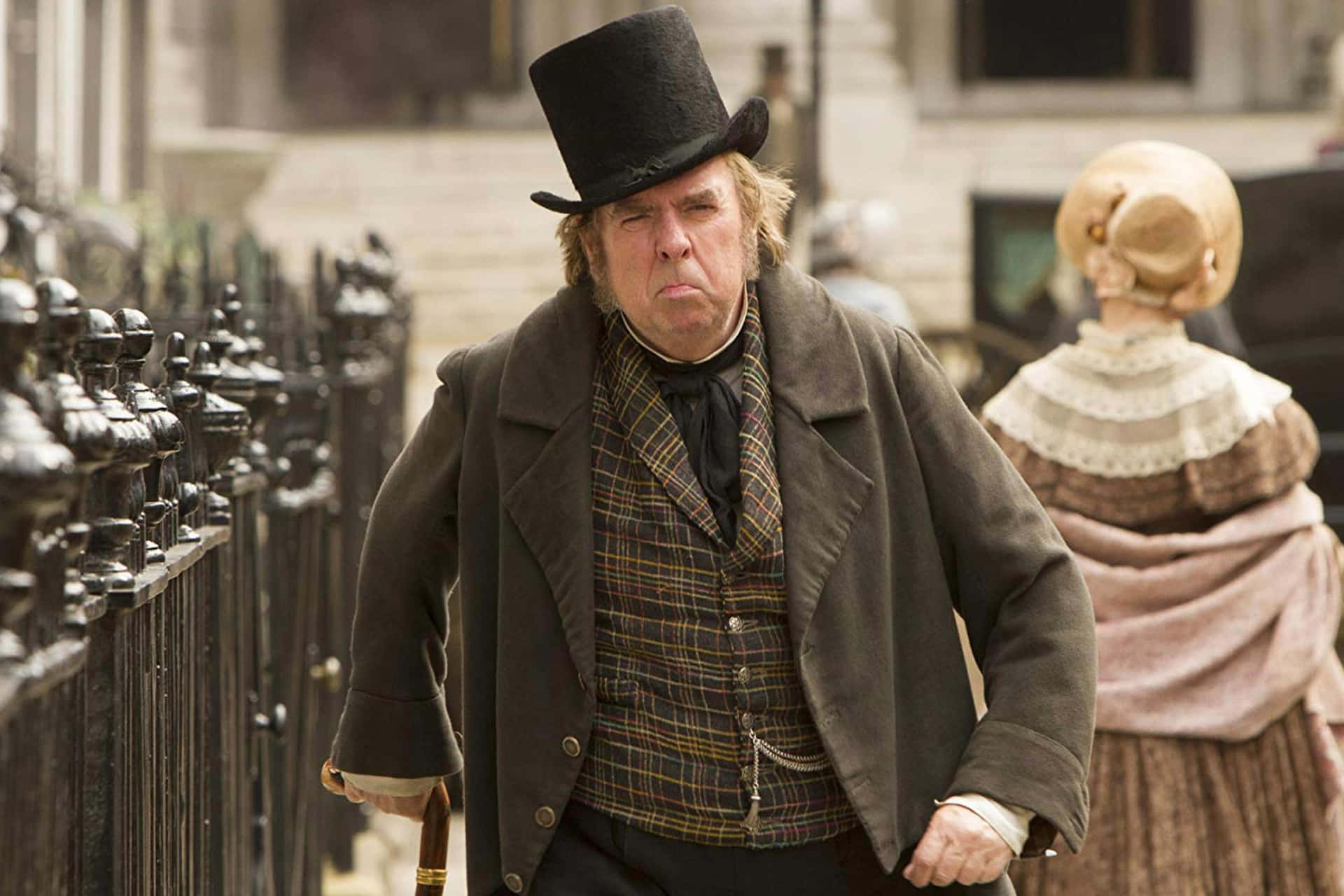 Timothy Spall Posing For A Photoshoot Background