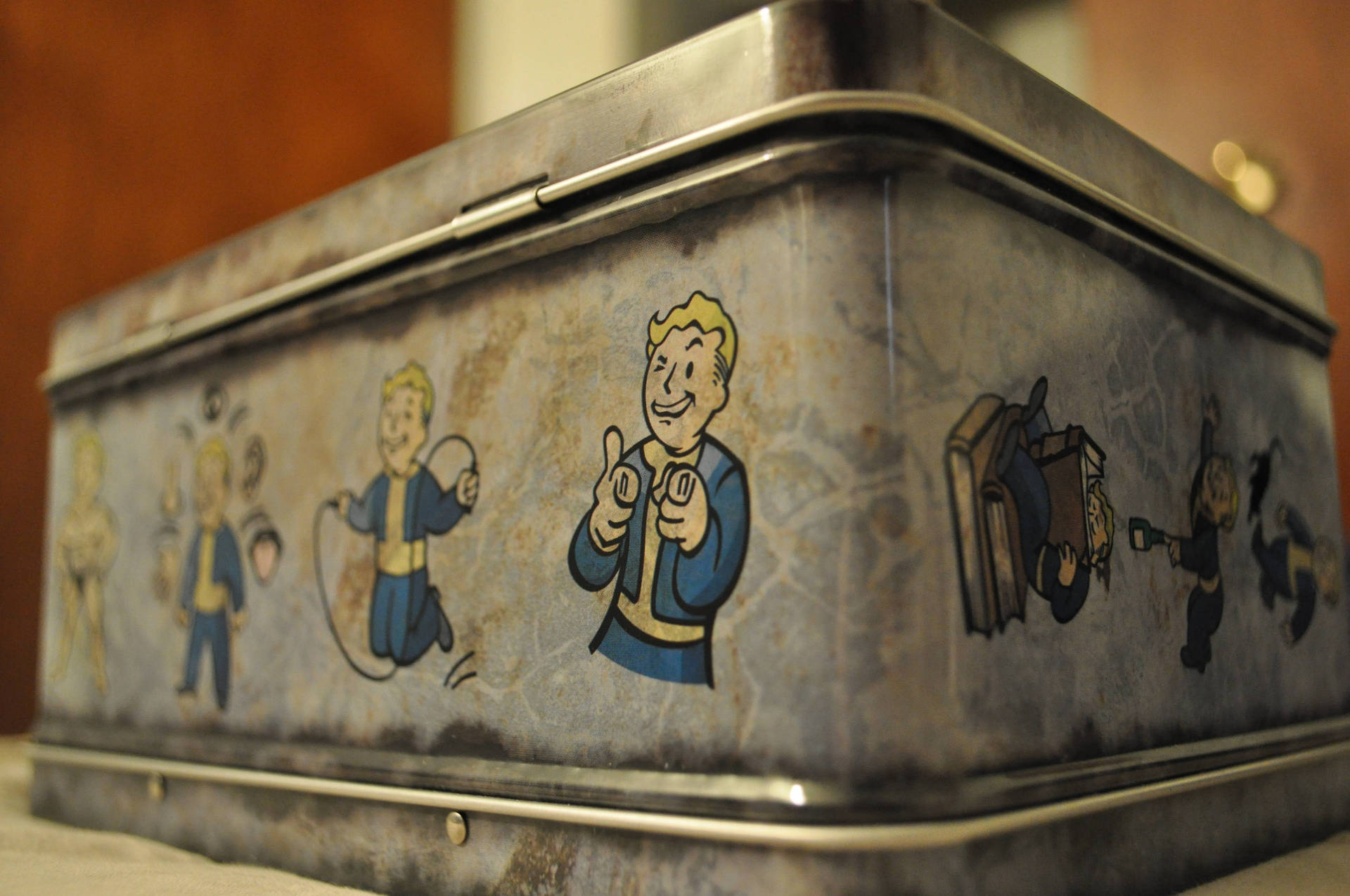 Tin With Vault Boy Fallout 4 4k Background