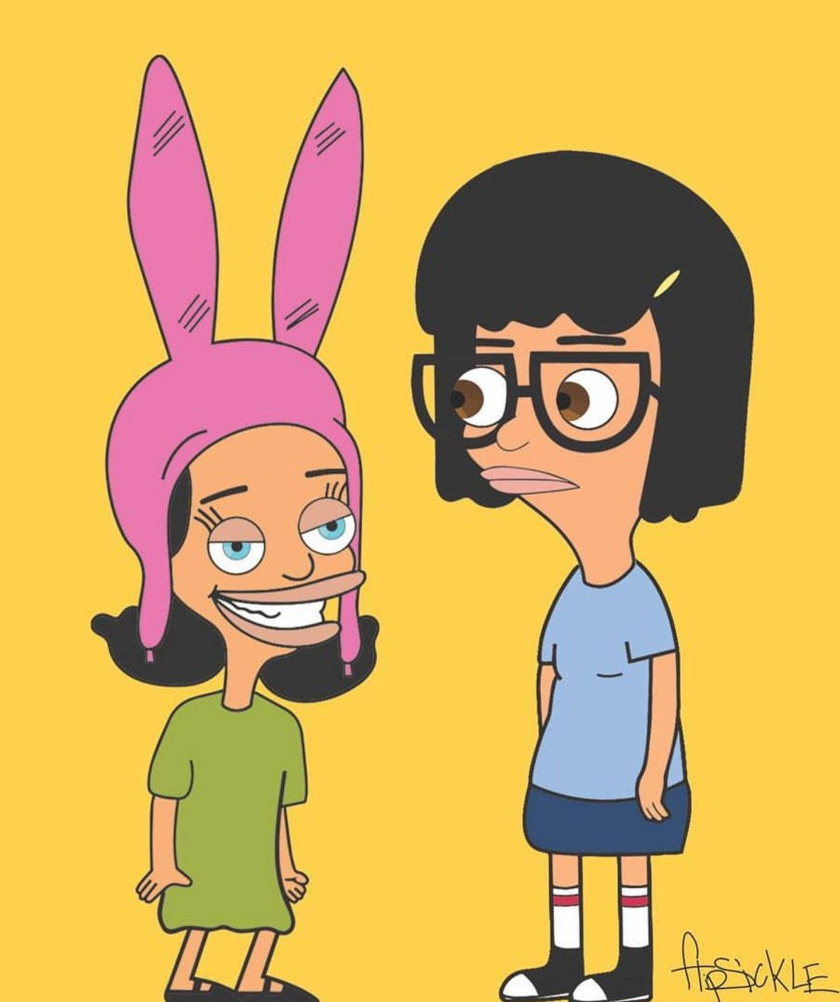 Tina Belcher And Sister Louise Background