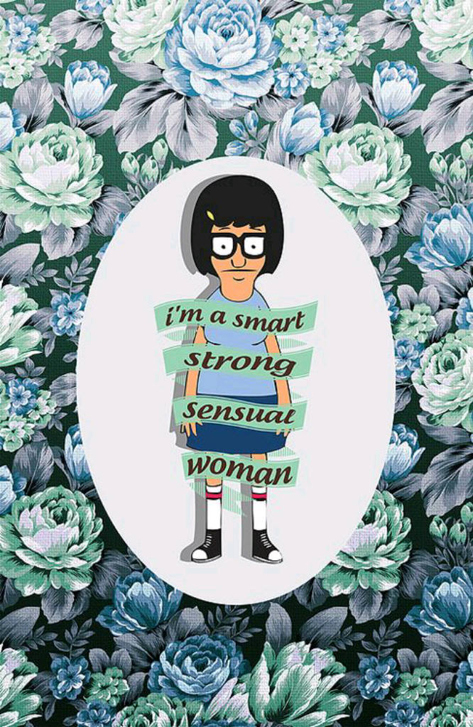 Tina Belcher Floral Art Background