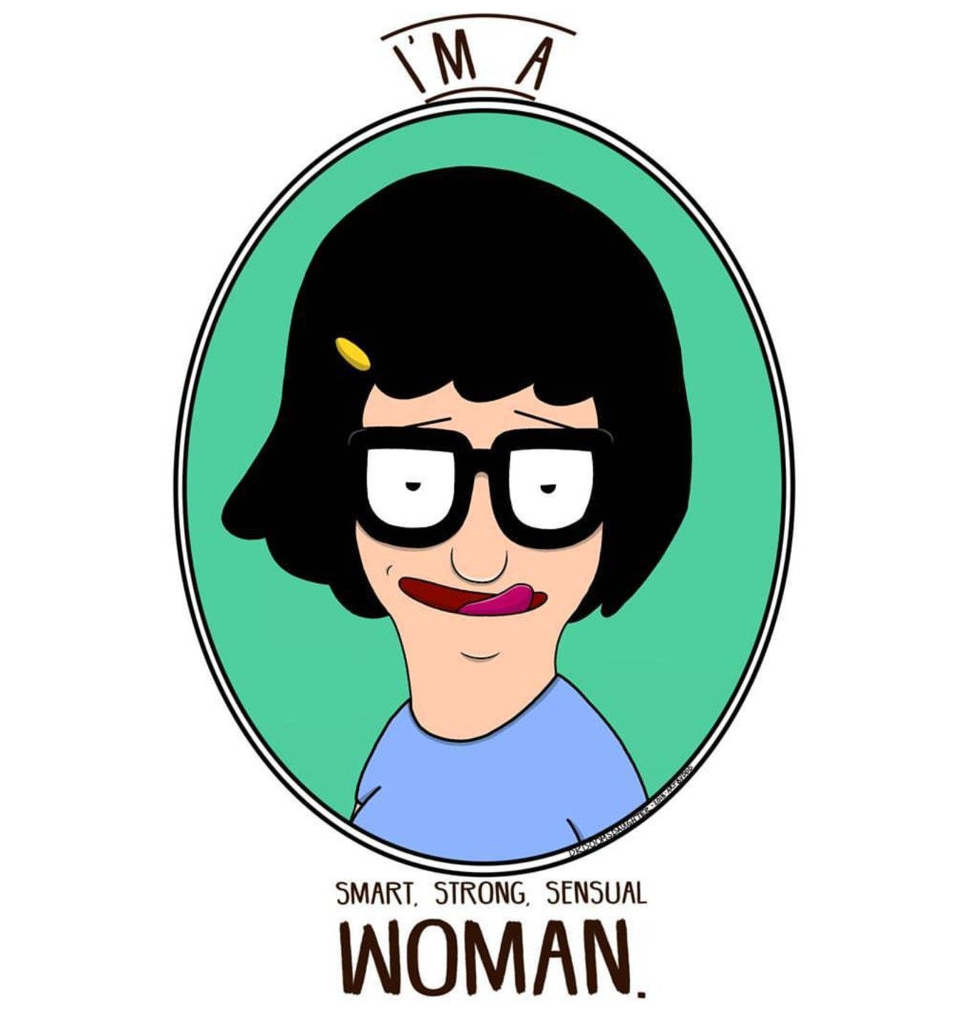 Tina Belcher Mirror Portrait Background