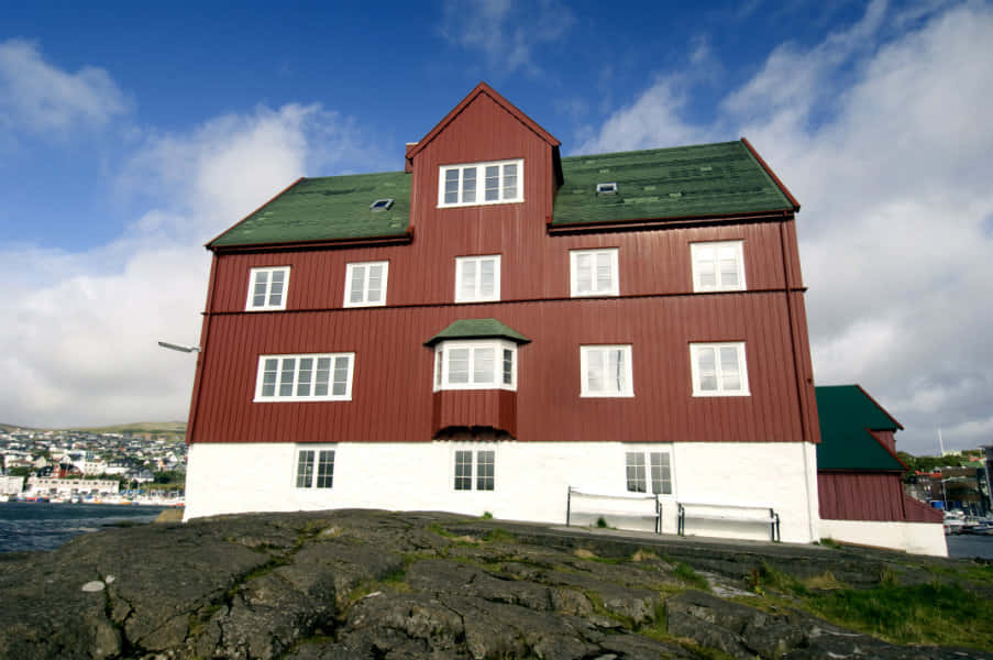 Tinganes Full Exterior Building Background