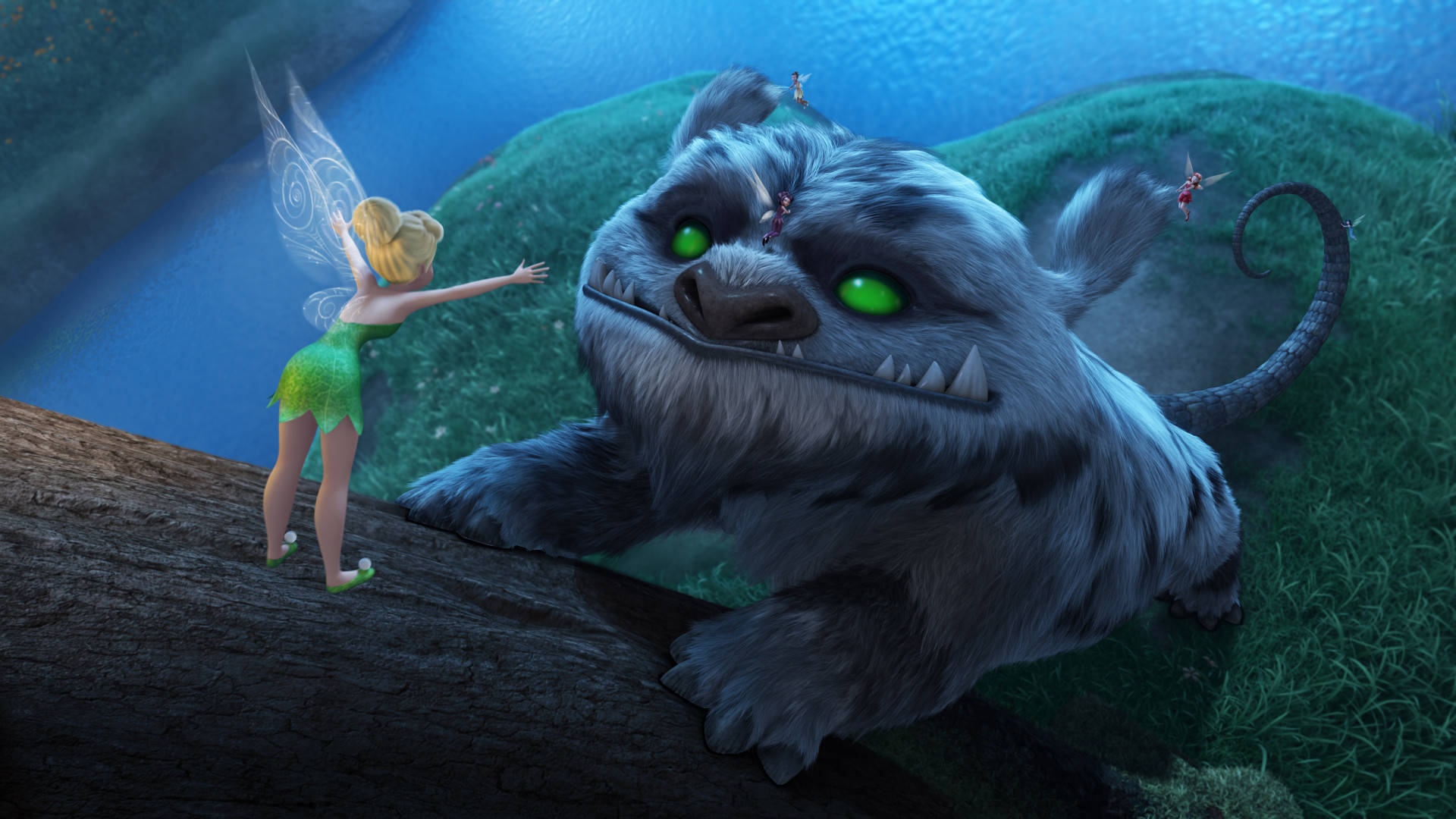 Tinker Bell With A Giant Creature