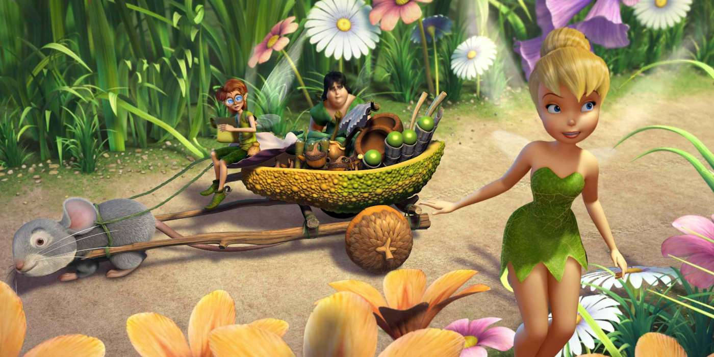 Tinker Bell With The Caravan Background