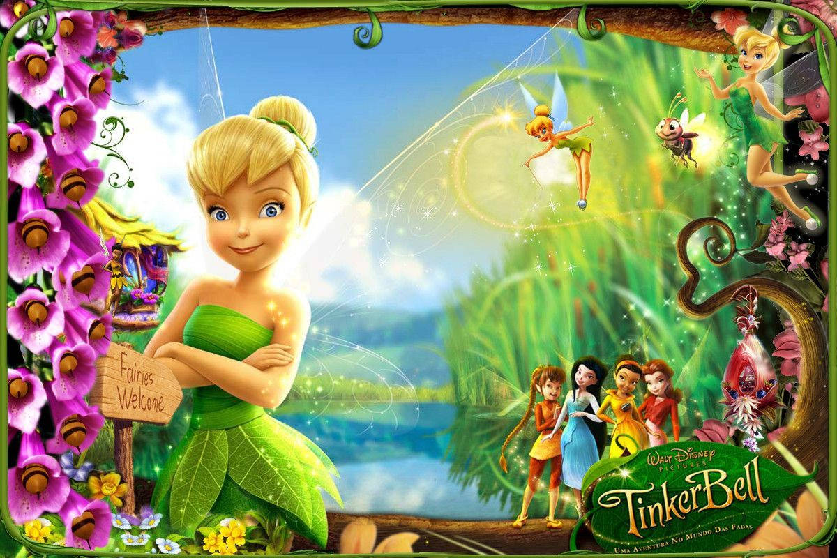 Tinkerbell Promoting Her Show Background