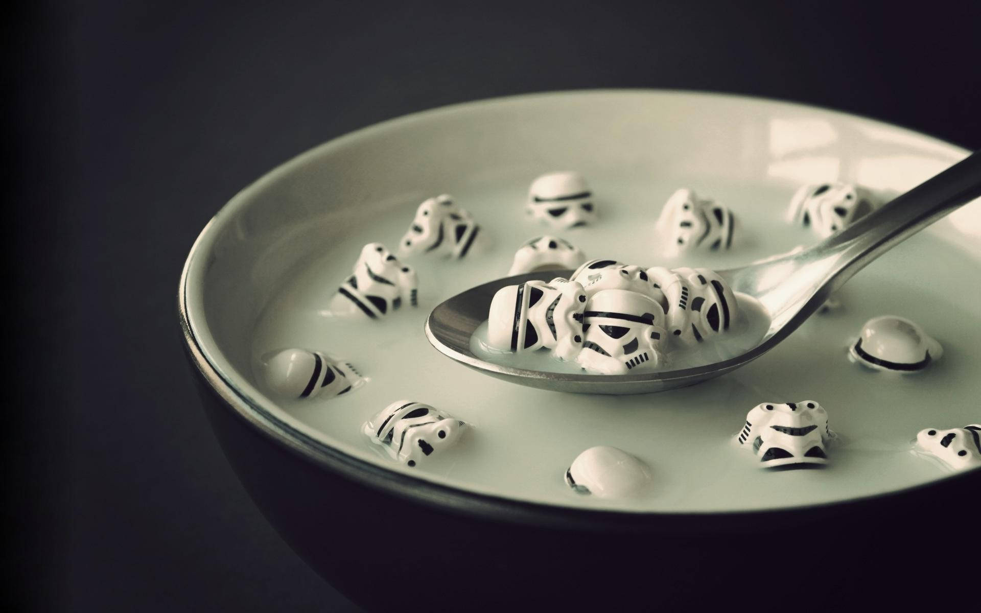 Tiny Darth Vader Heads In Bowl