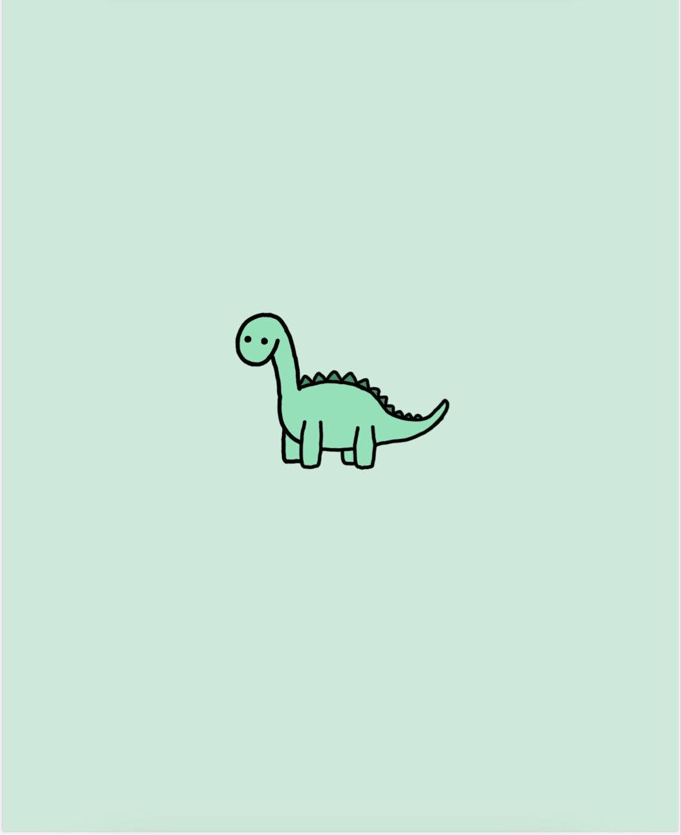 Tiny Funny Dinosaur Background