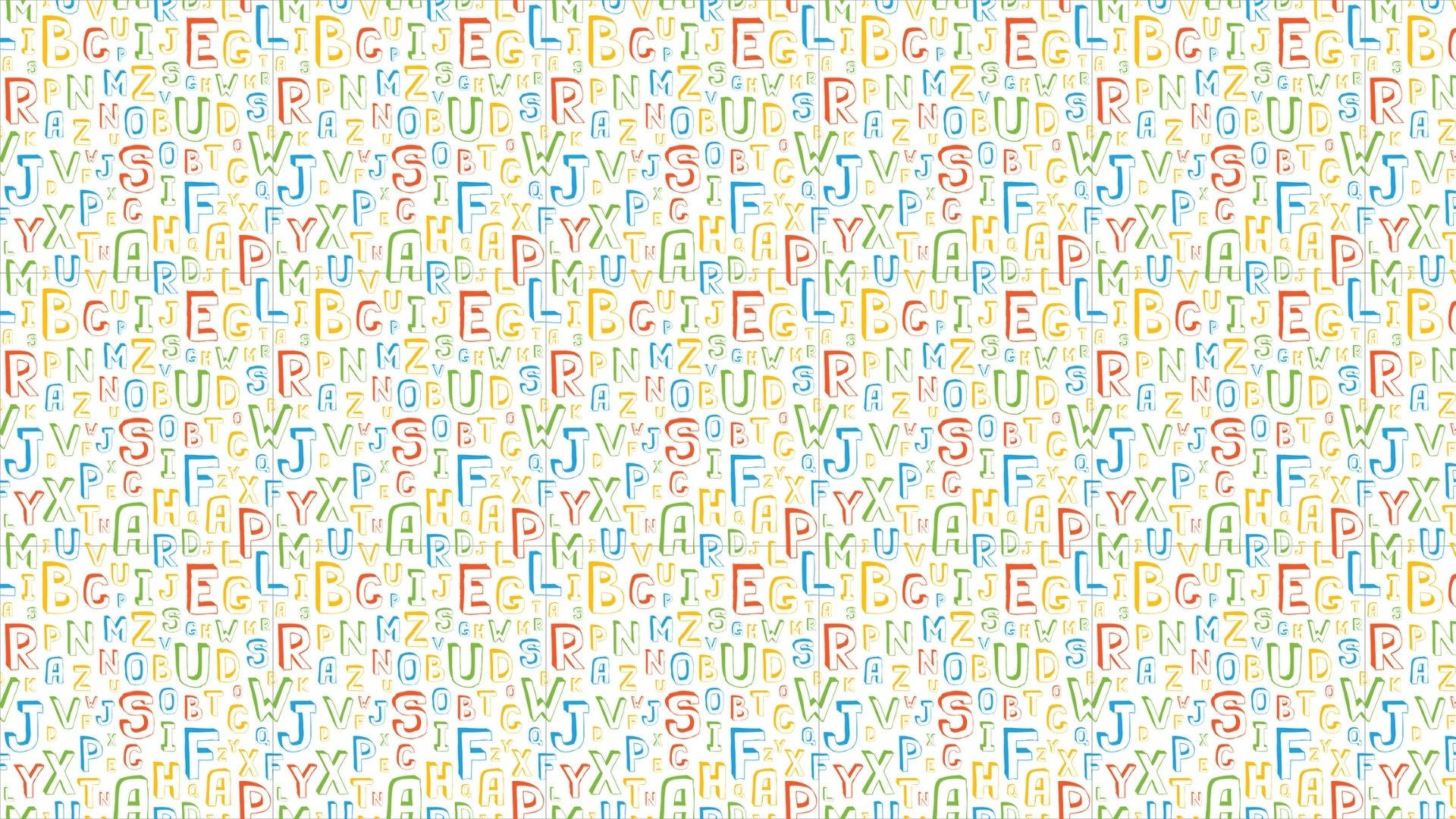 Tiny Letters In The Alphabet Background