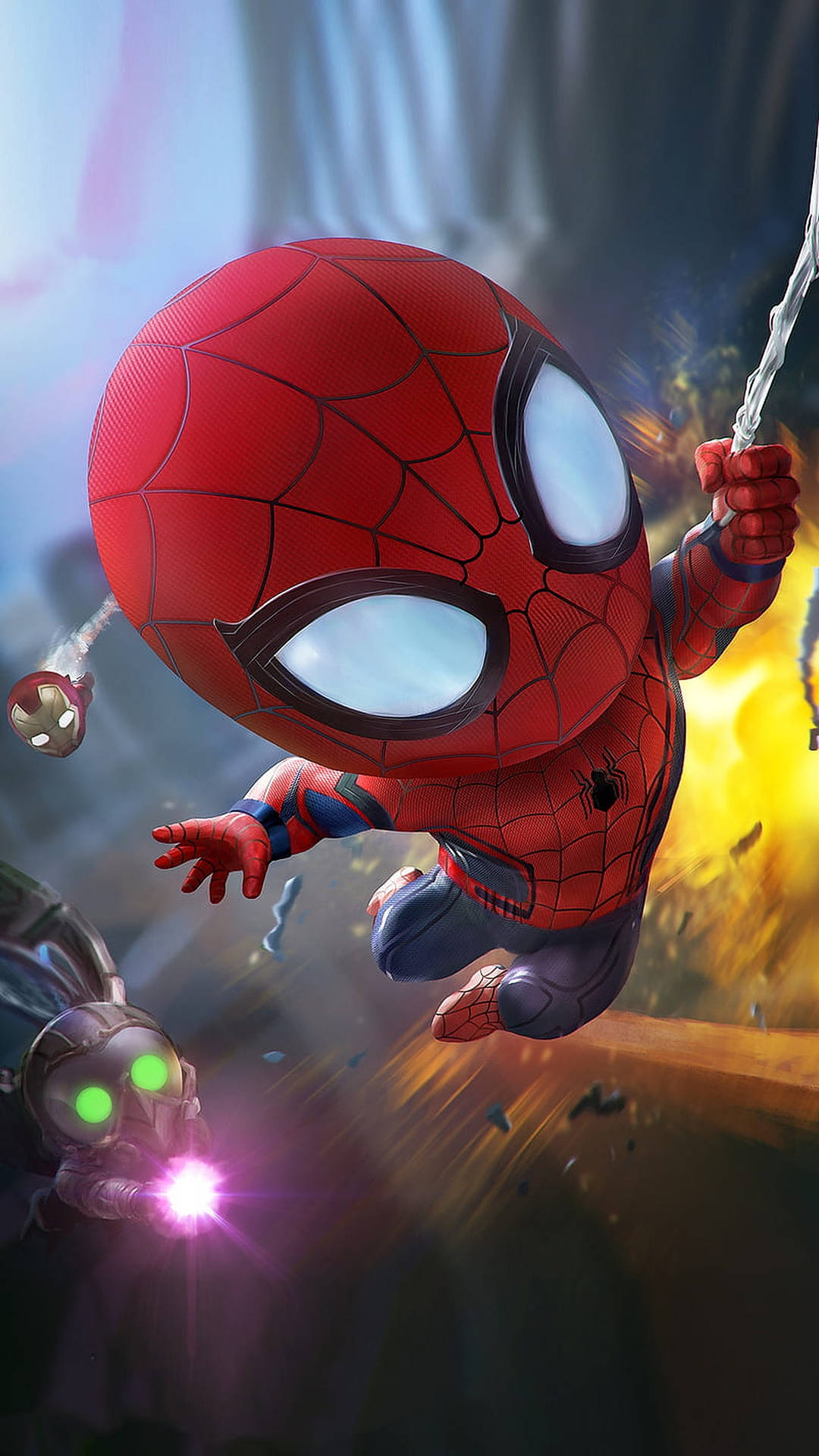 Tiny Spider Man 4k Background