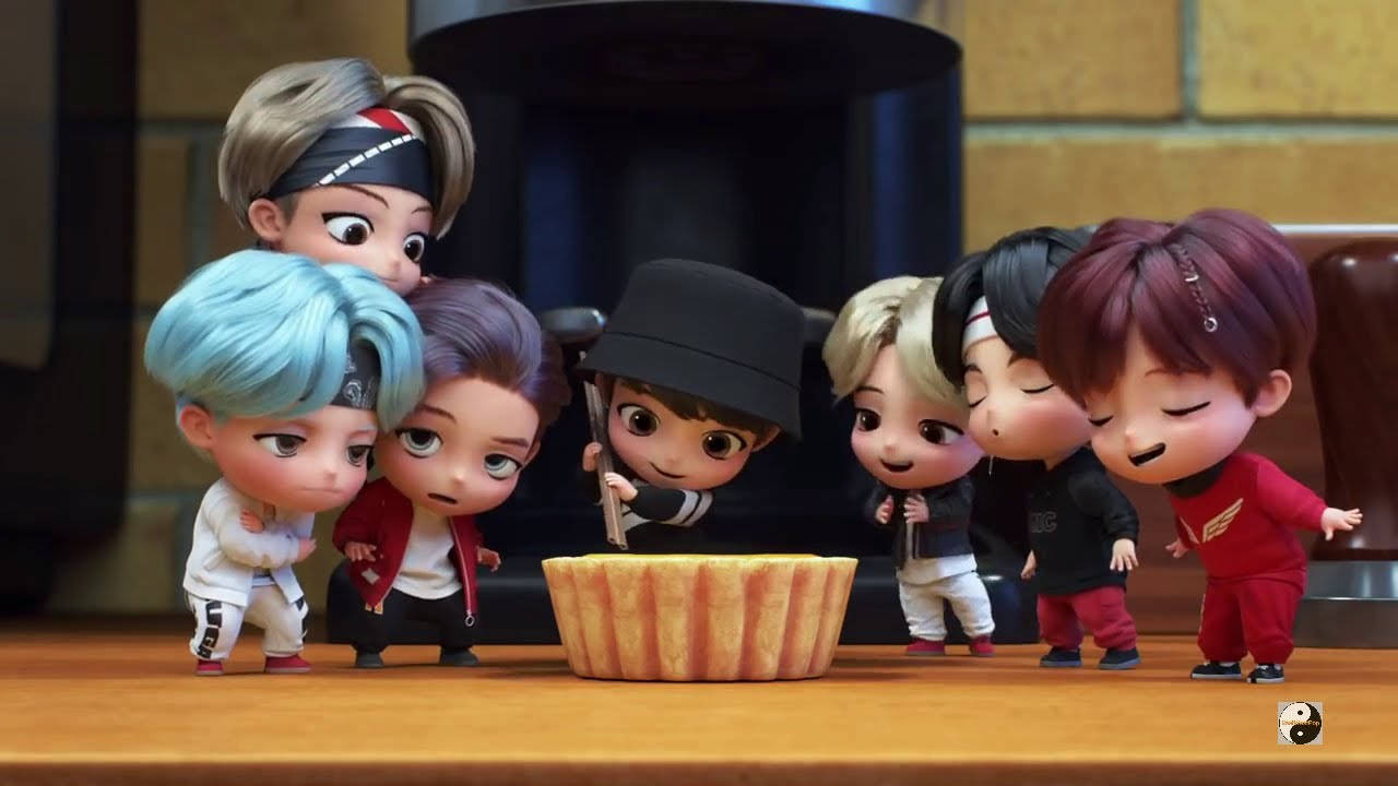 Tiny Tan Bts Sharing Cup Cake