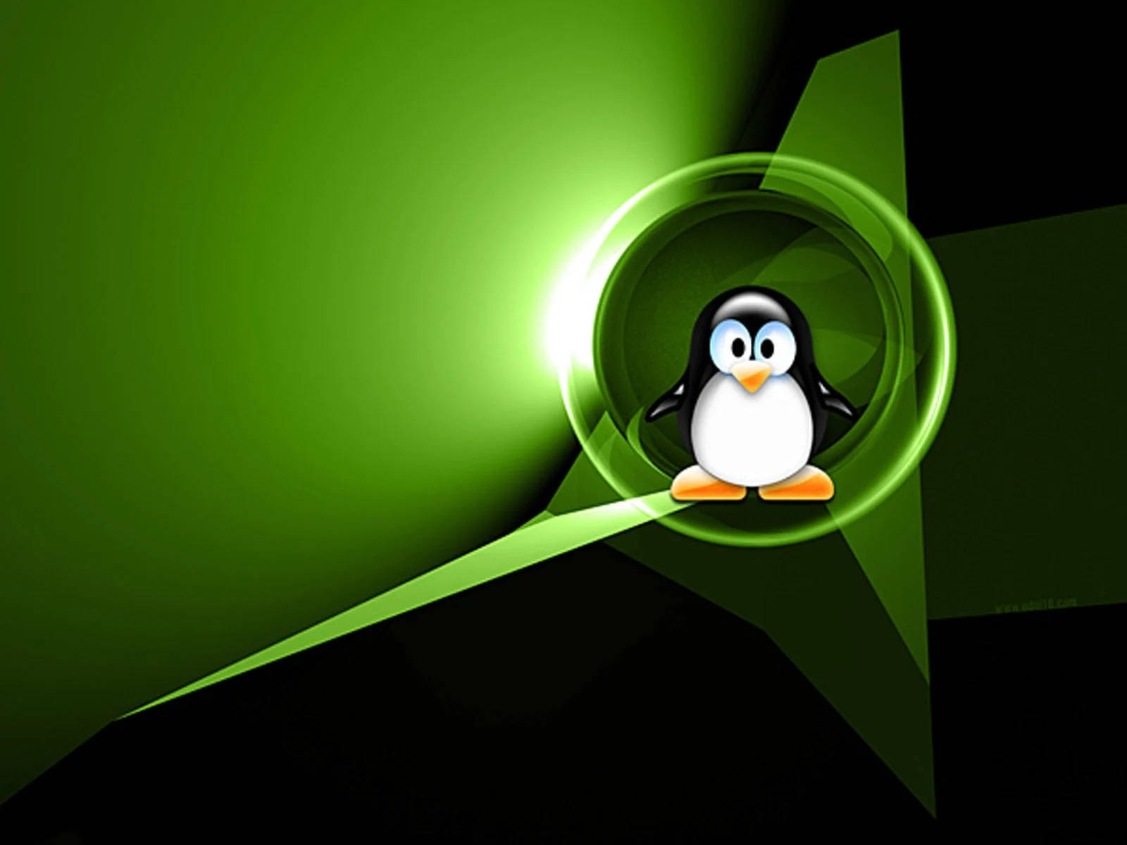 Tiny Tux Linux Desktop Graphic Art