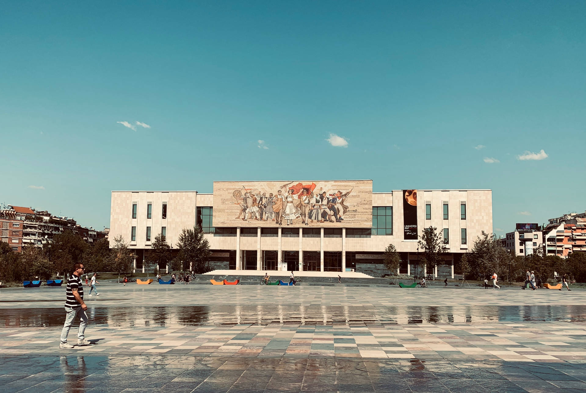 Tirana National History Museum Albania Background