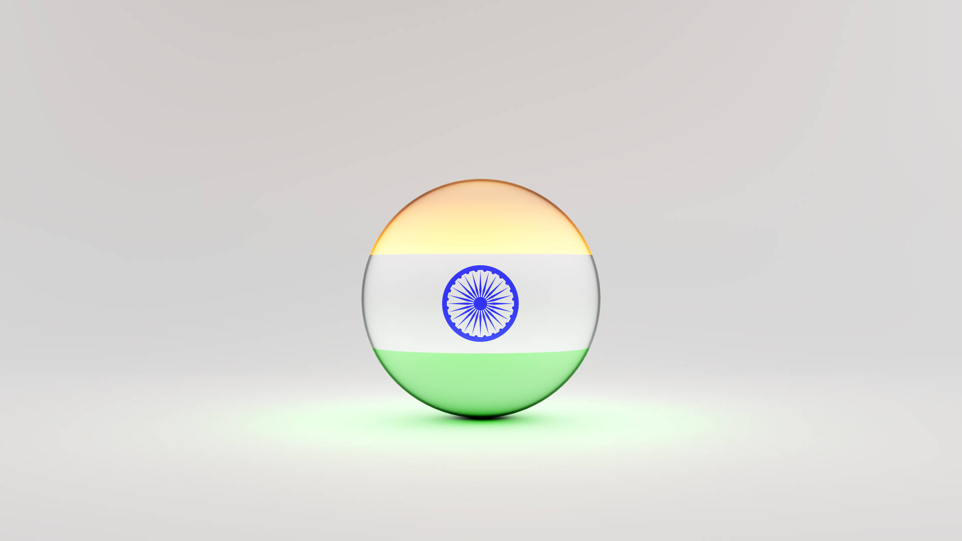 Tiranga Indian Flag Round Badge Background