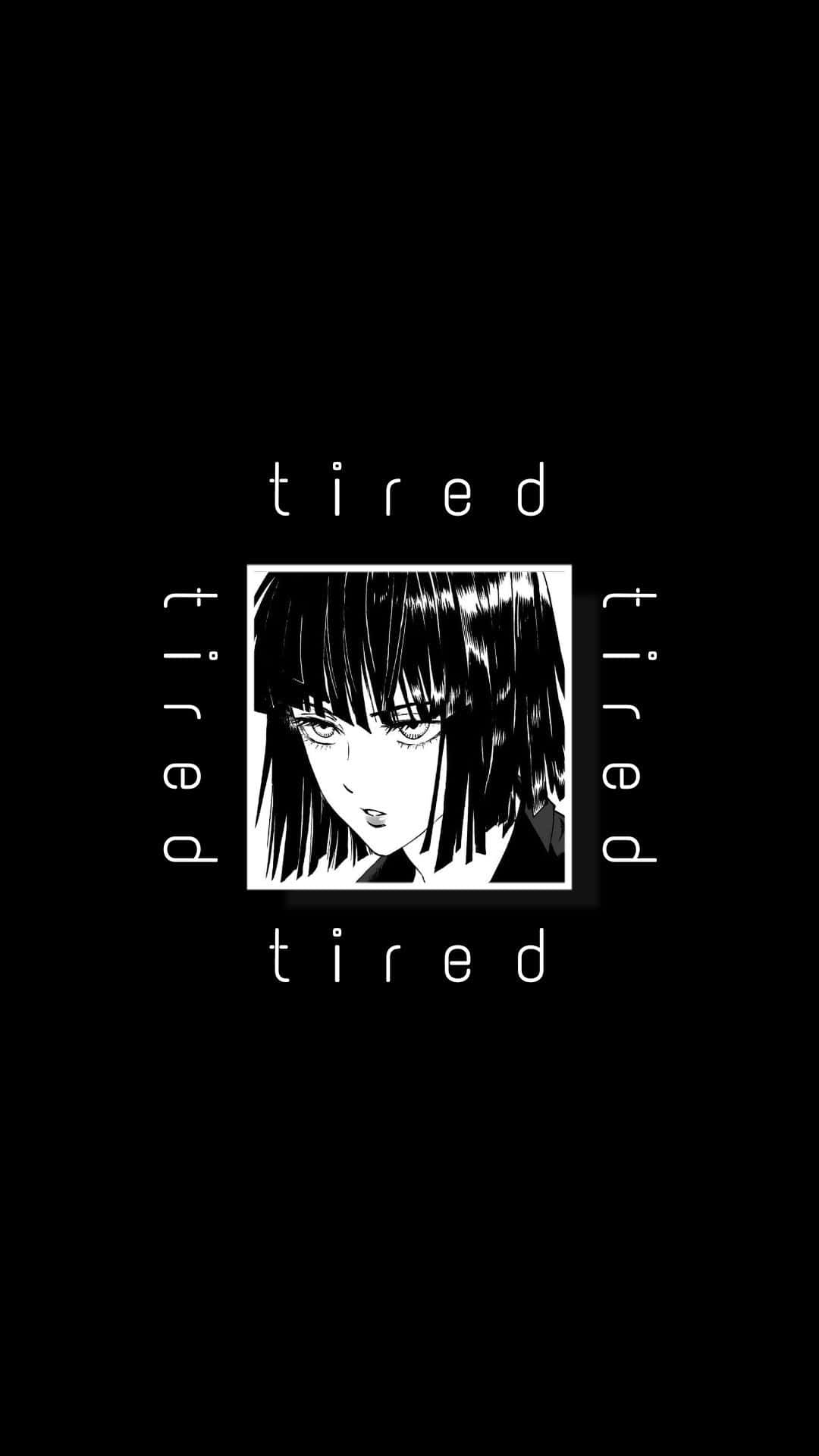 Tired_ Aesthetic_ Anime_ Style Background