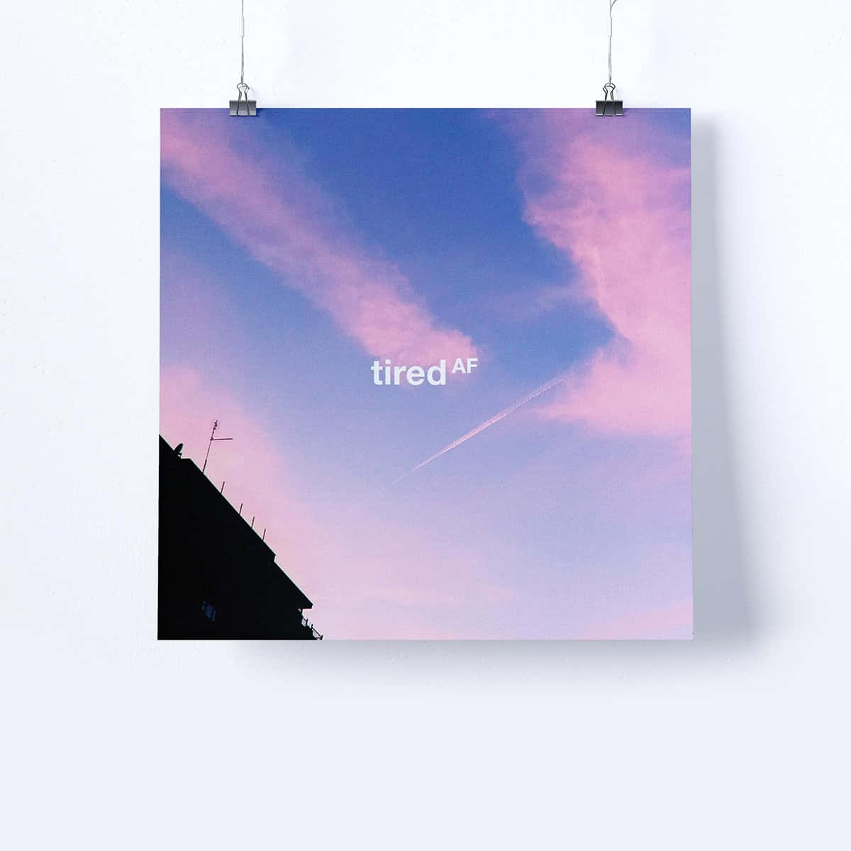 Tired Aesthetic Sky Poster Background