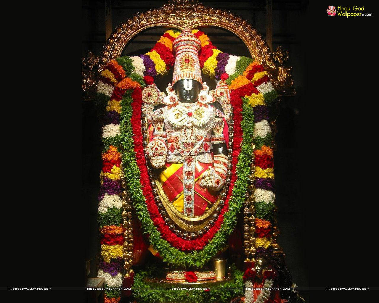 Tirupati Balaji Pilgrimage Site Background