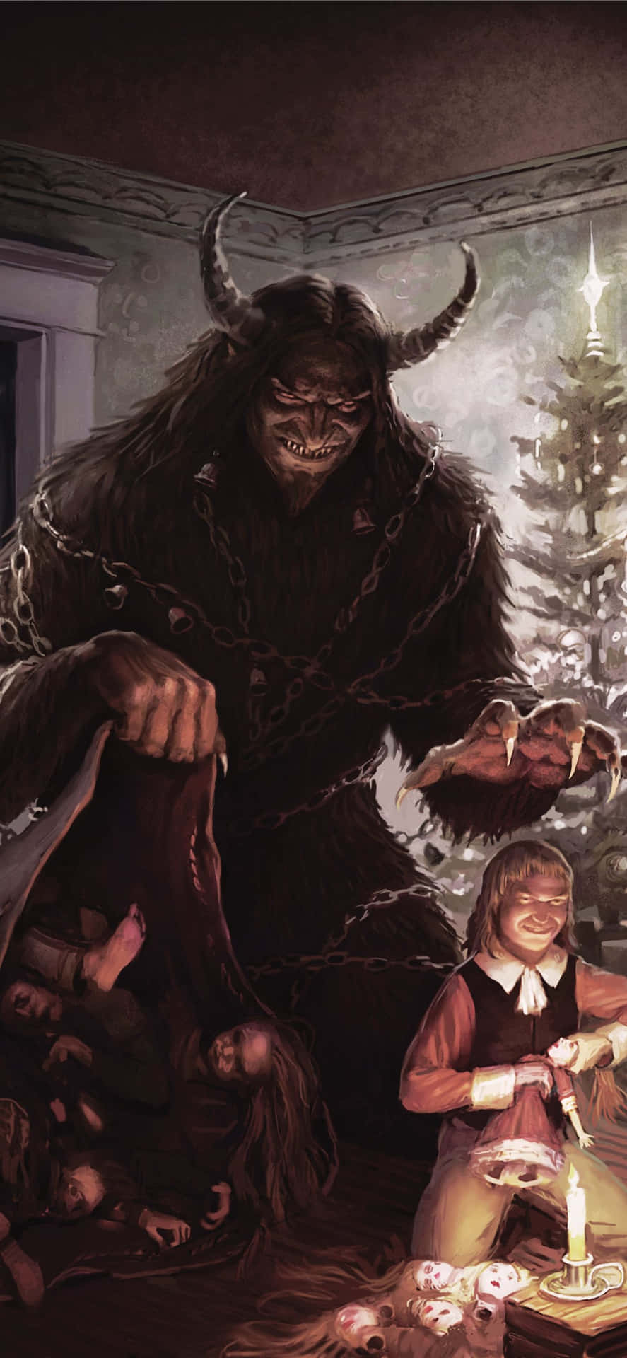 “tis The Season For All To Beware The Krampus!” Background