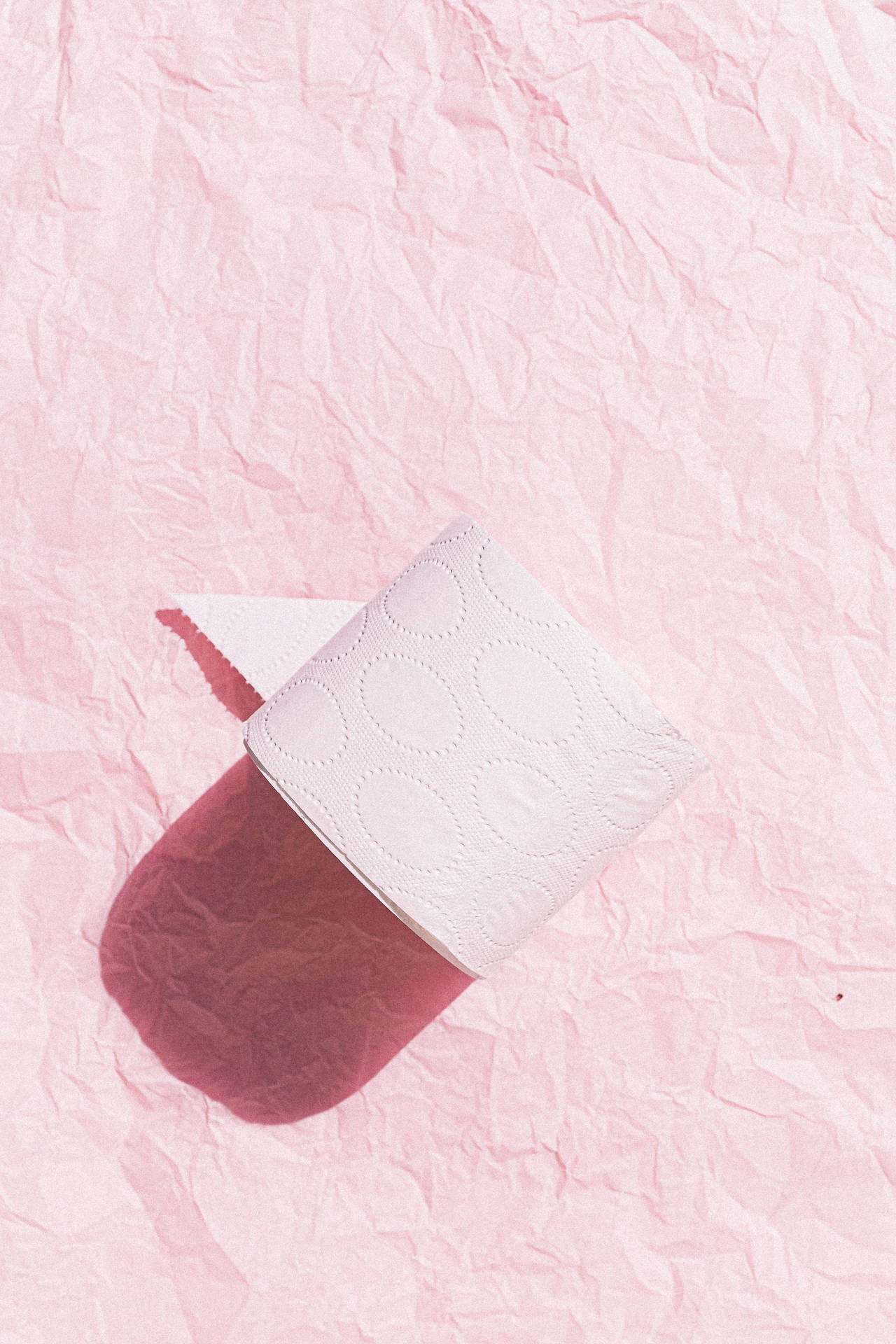 Tissue On Pink Background