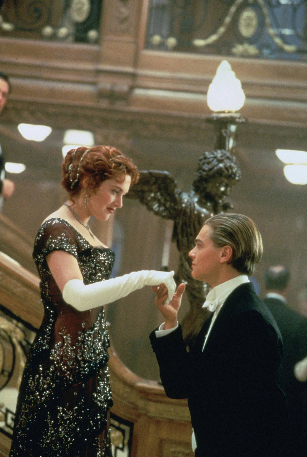 Titanic Ballroom Dance Scene Background