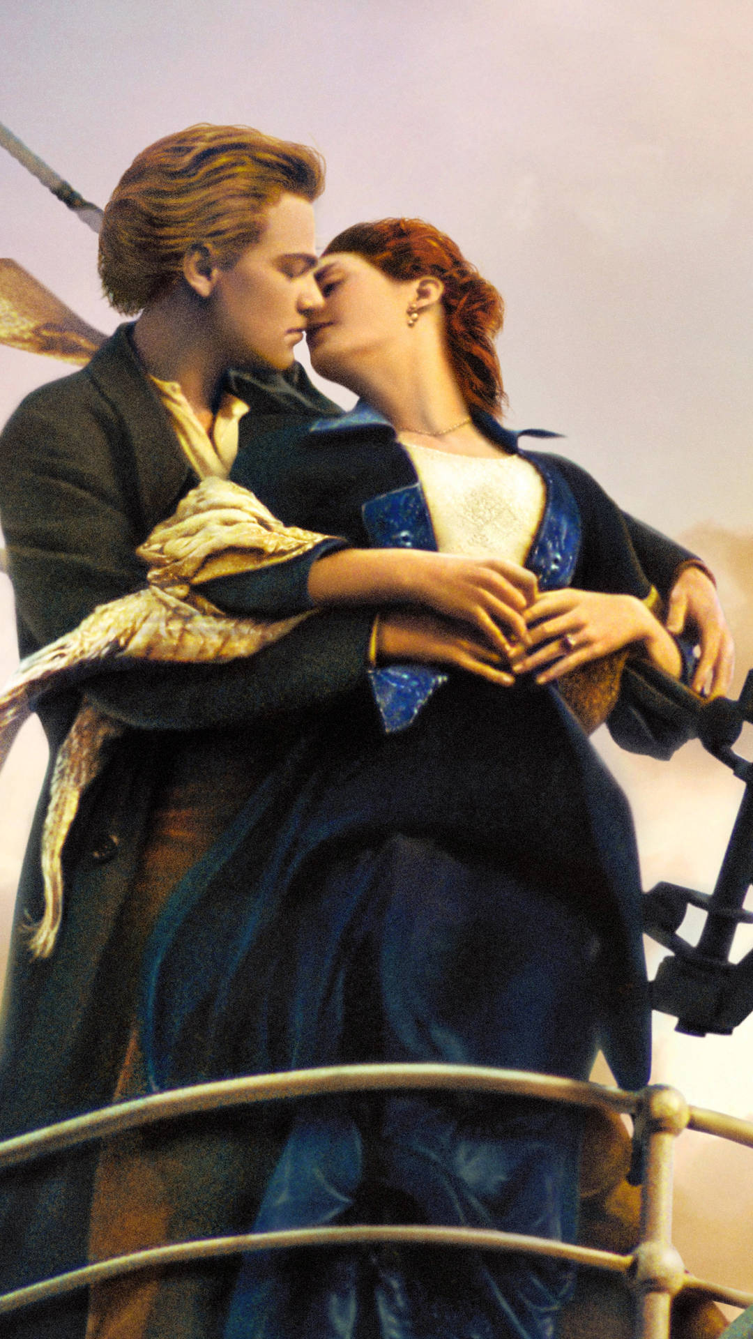 Titanic Couple Kissing Background
