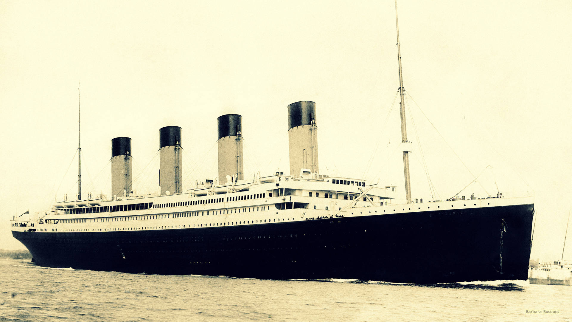 Titanic Old Photo Background