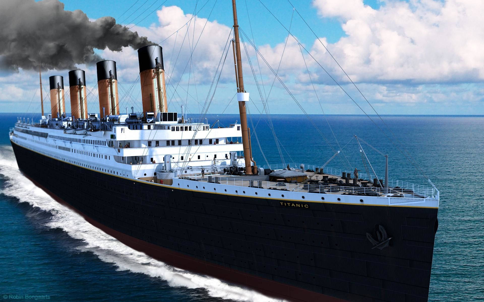 Titanic Ship Graphic Background