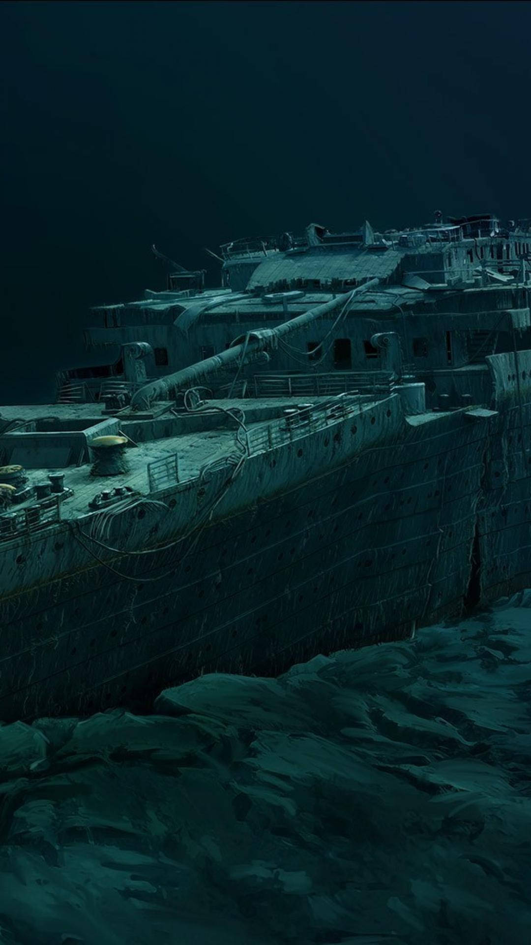 Titanic Sunken Ship Background