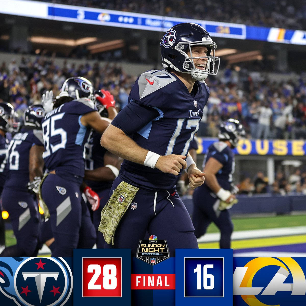 Titans And Rams Nfl Scores Background