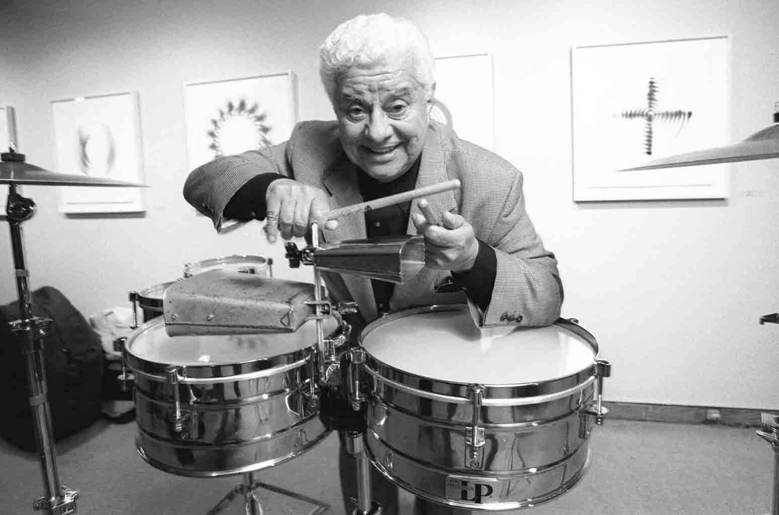 Tito Puente Greyscale Photo