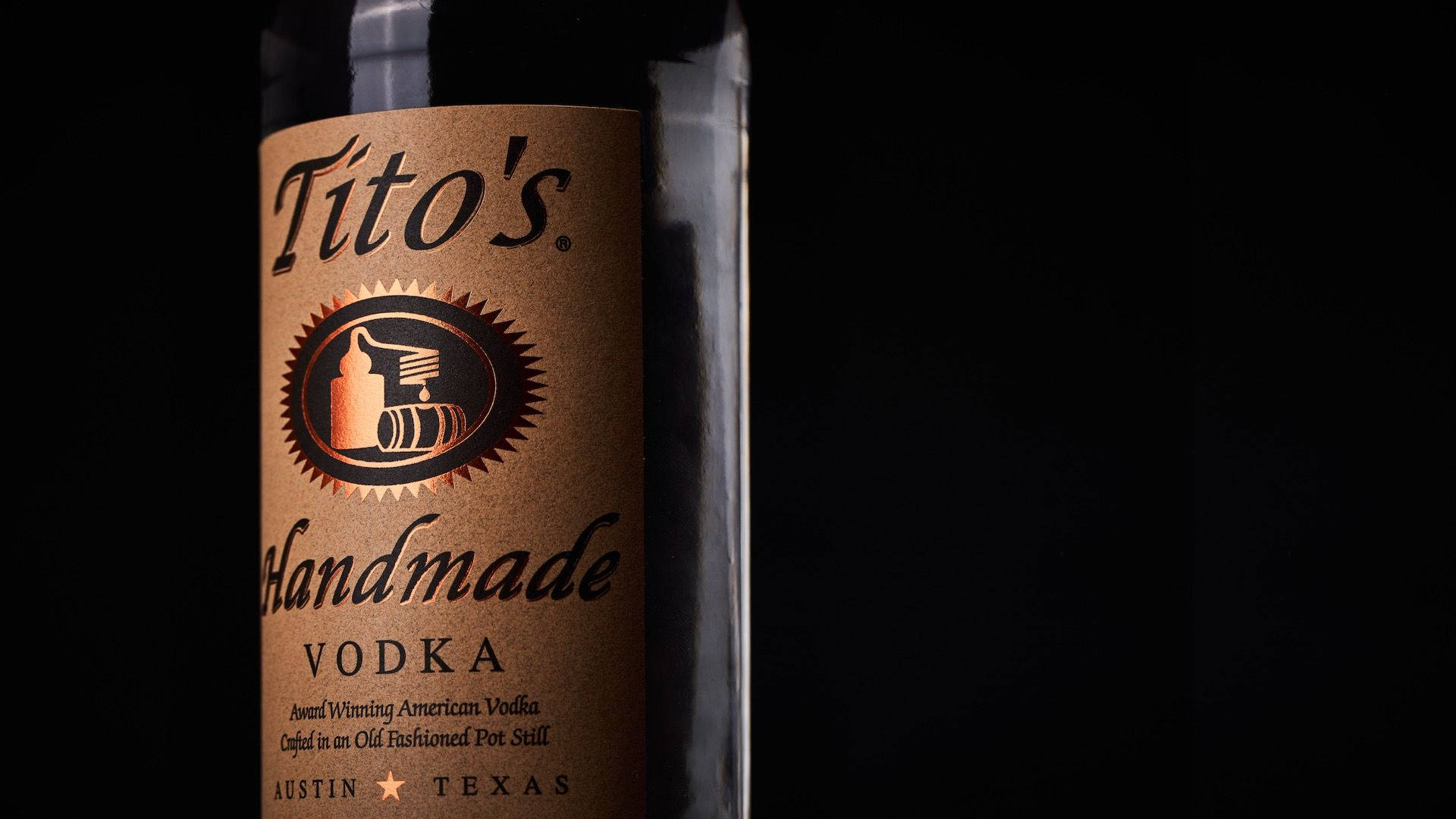 Titos Vodka Brand Logo Background