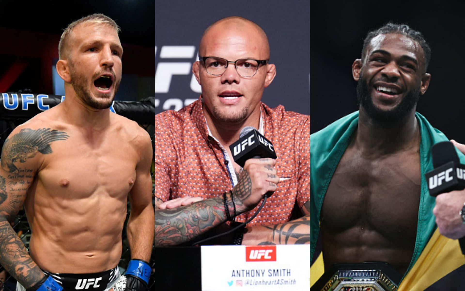 Tj Dillashaw, Anthony Smith, And Aljamain Sterling Background