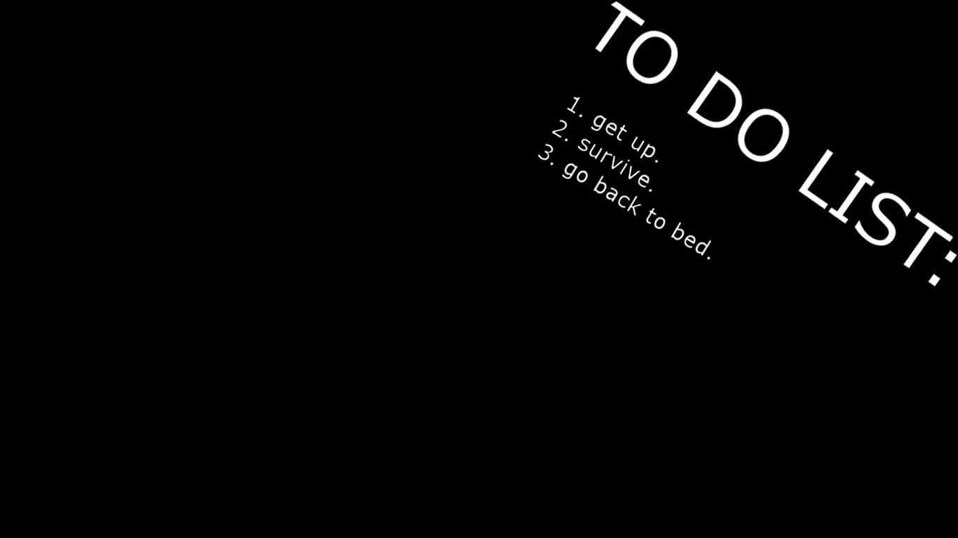 To Do List 1366x768 Minimalist Background