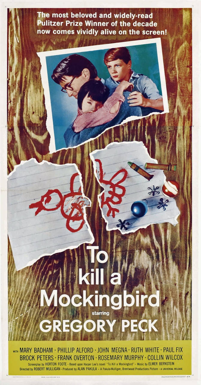 To Kill A Mockingbird Classic Movie Poster Background