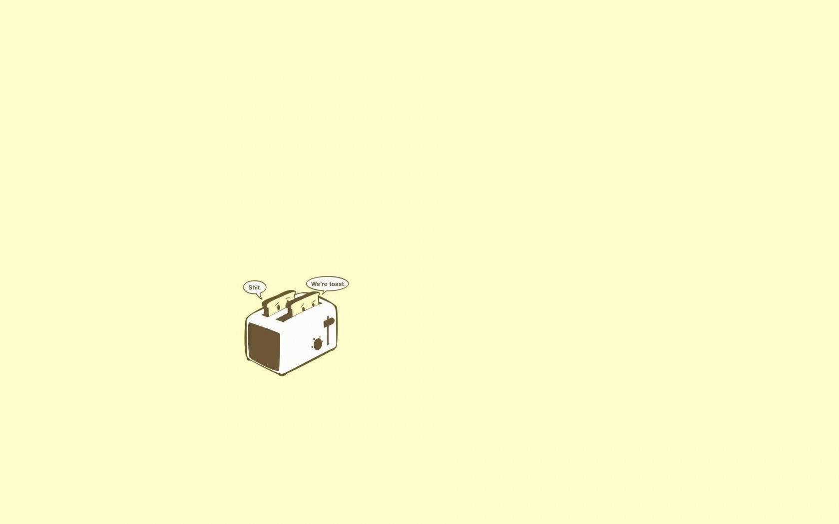 Toast Minimal Aesthetic Desktop Background