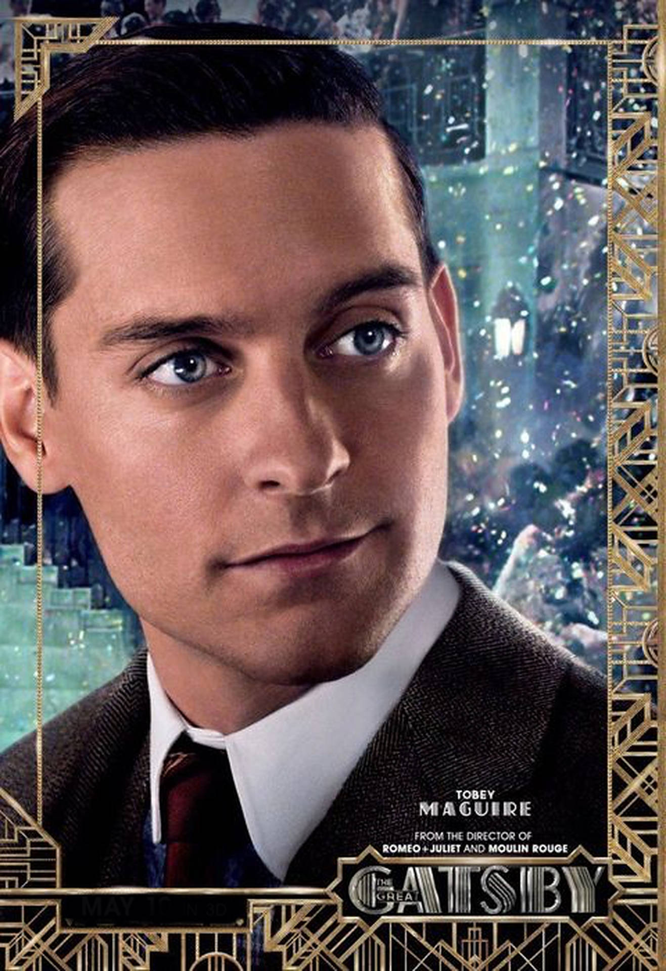 Tobey Maguire The Great Gatsby Poster Background