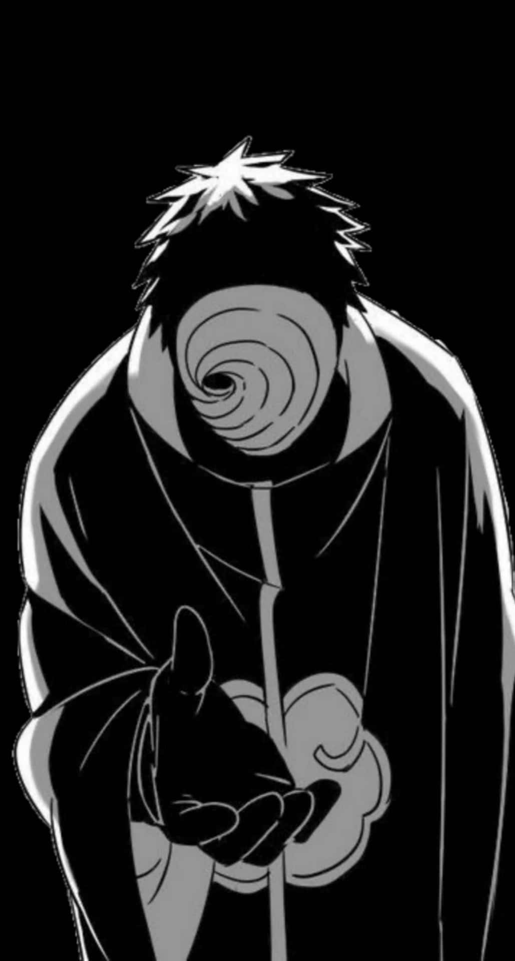 Tobi Naruto Black And White Fanart Background