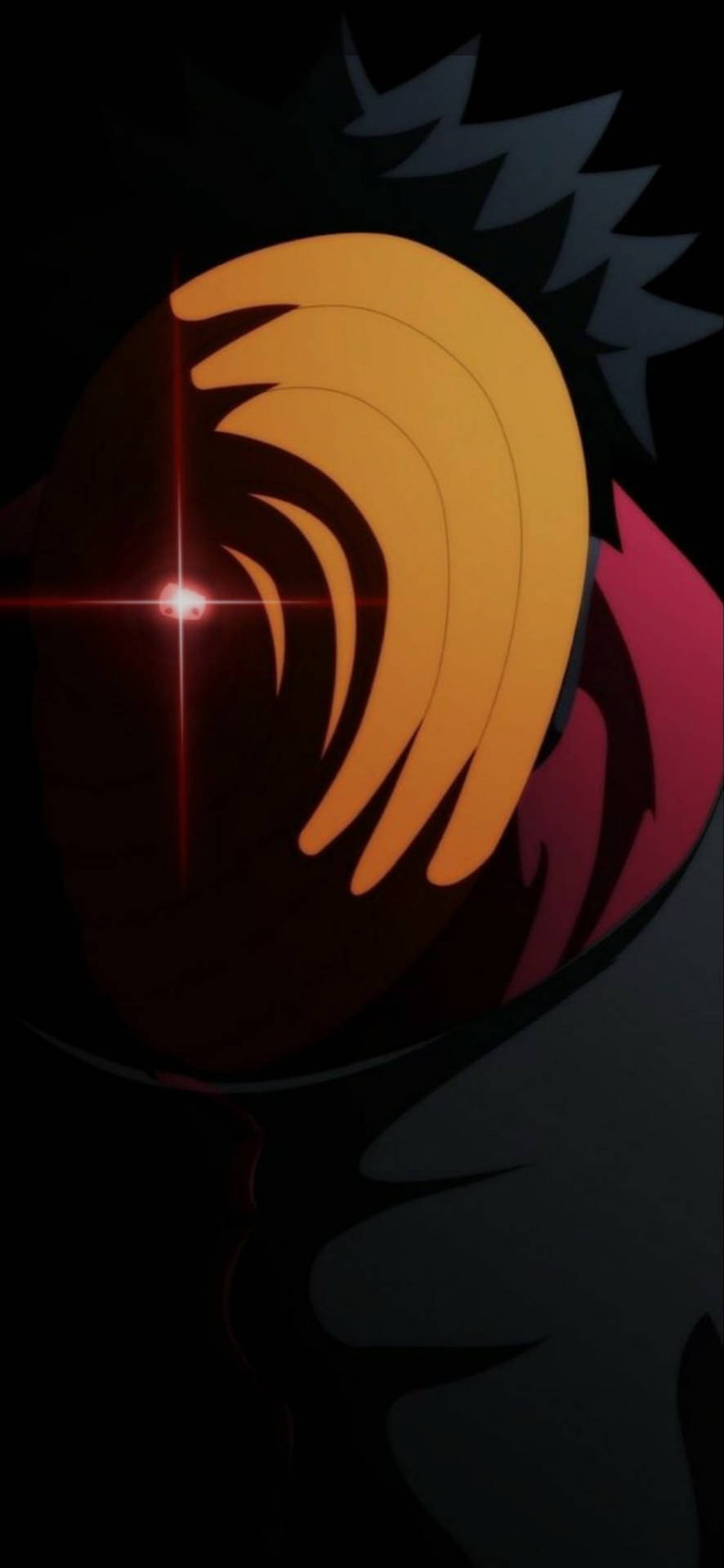 Tobi Naruto Glowing Eye Background
