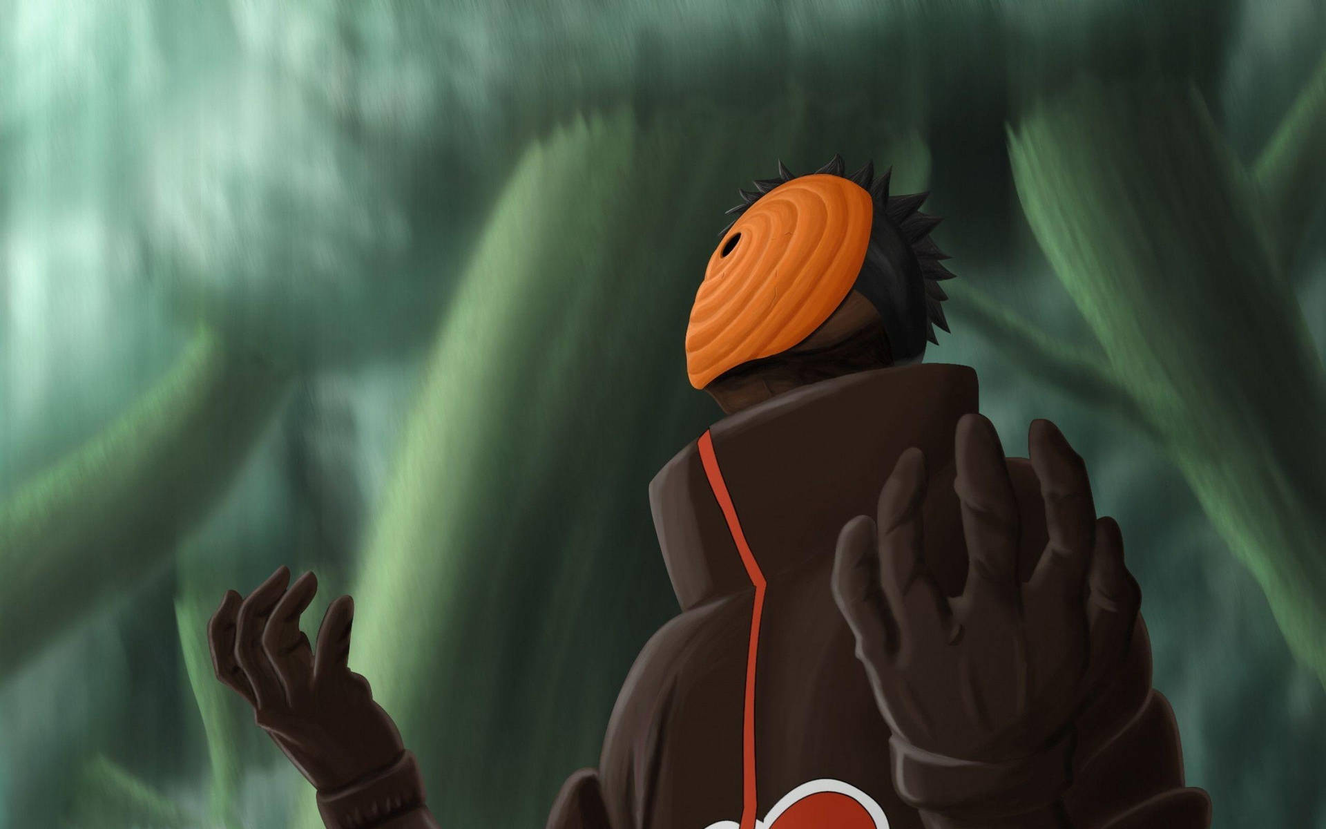 Tobi Naruto In Forest Background