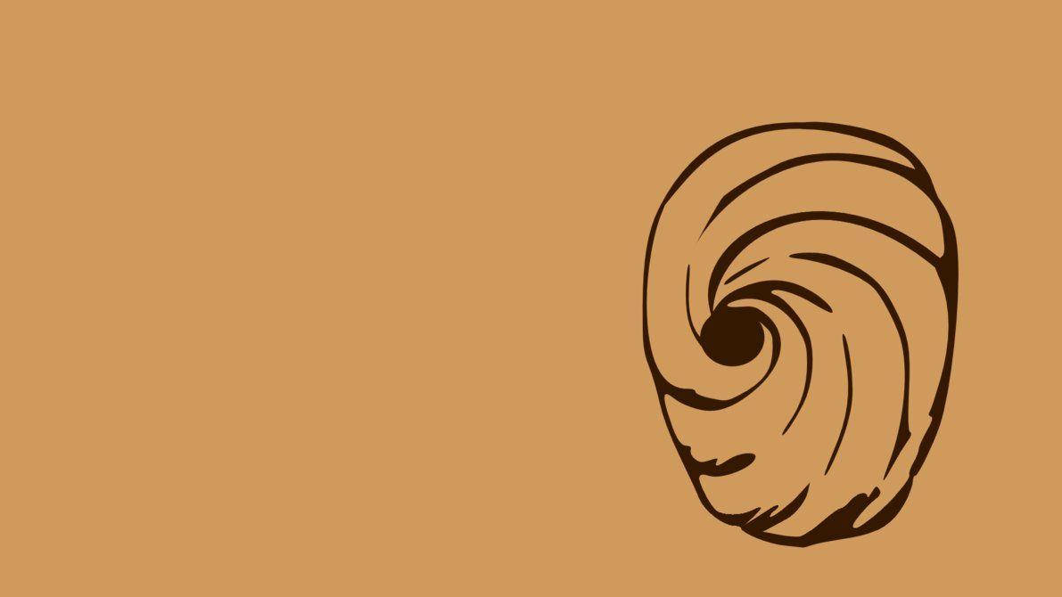 Tobi Naruto Mask Minimalist Aesthetic Background