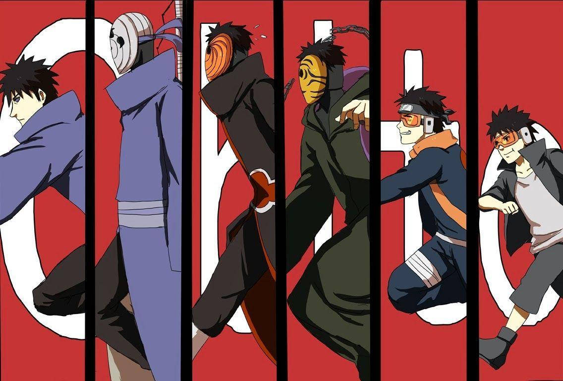 Tobi Naruto Obito Throughout The Years Background