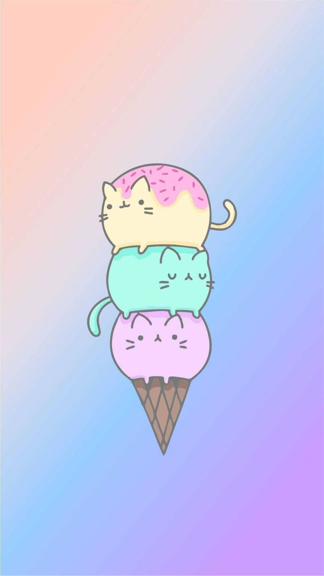 Toca Boca Ice Cream Cats Background