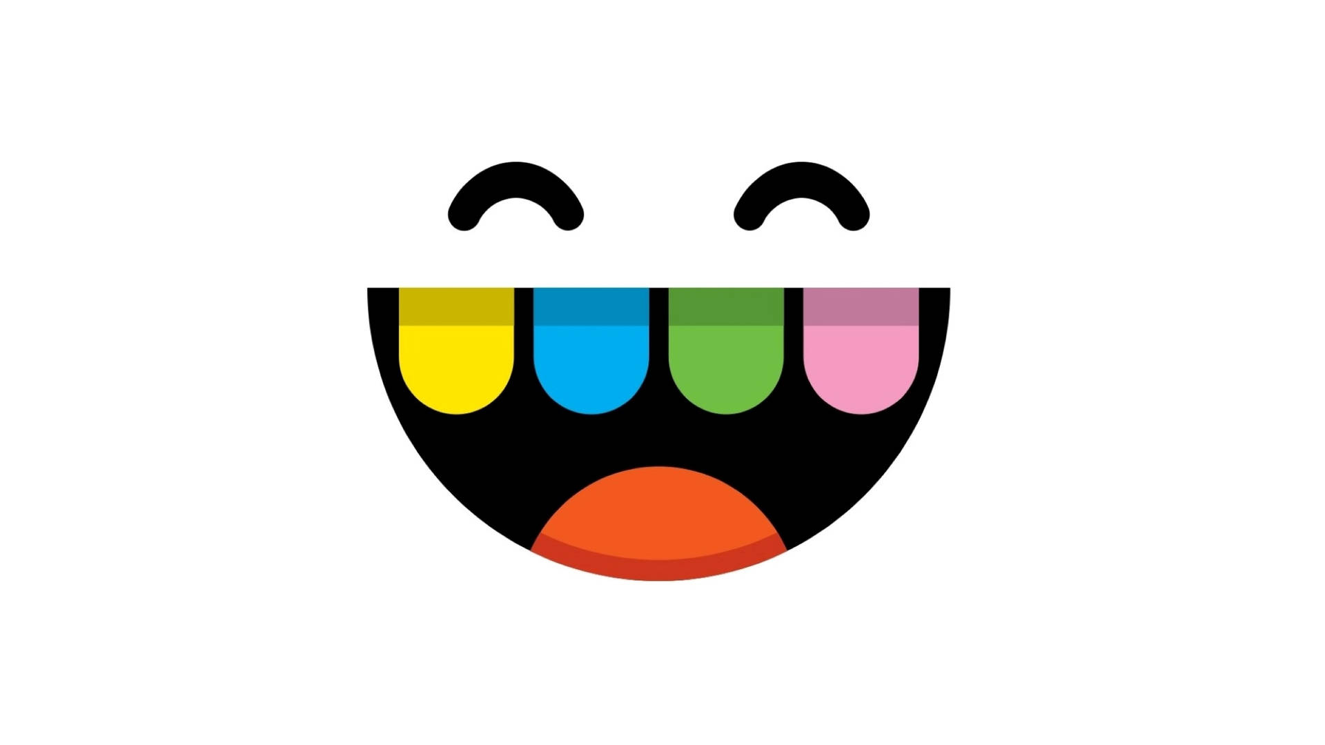 Toca Boca Smiling Logo Background